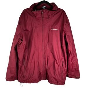 Columbia Omni-Heat Interchange Size 3X Burgundy Rain Jacket Light Weight
